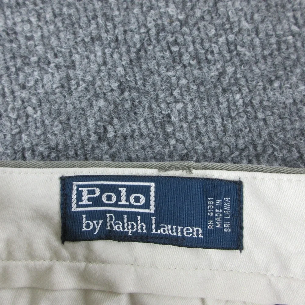 Polo Ralph Lauren Pants Mens 42x30 Green Relaxed Fit Pleated Chino Straight